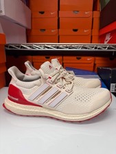 Adidas Men's Ultraboost 1.0 Shoes White Scarlet JR3149