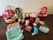 Zhu Zhu Pets Plush Hamster Lot w Clothes Bedding Accessories Purses