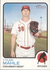 2022 Topps Heritage #2 Tyler Mahle Cincinnati Reds