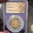 🔥1900 Barber Quarter 25C NGC Genuine Purple Core 🔥
