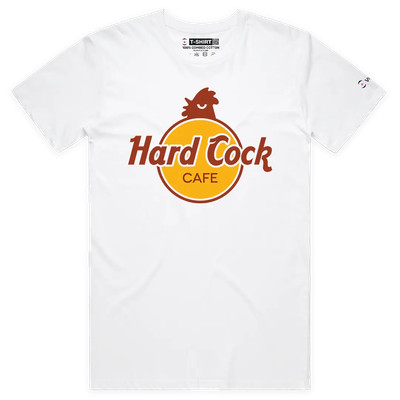 VOICEART Hard Cock Funny Graphic Meme T-Shirt with a Wordplay Joke