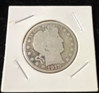 1915 Barber Half Dollar 50C Silver 0.900 Business Strike Philadelphia Mint