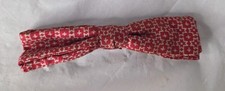 Vintage ORMOND NYC Burgundy Bowtie Adult Unique Narrow Clip On Bow Tie