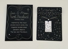 Witch Casket Exclusive Sun & Moon Tarot Reversible Pendant Necklace
