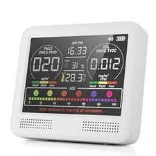 16-in-1 Air Quality Monitor Indoor with 7AQI Beep Alarm, CO2 Monitor, Air Qua...