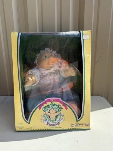1985 Cabbage Patch Doll March Of Dimes Preemie Carlie Janine With Original Box