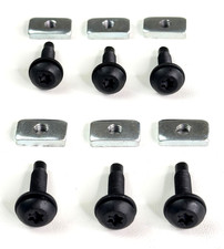 1997-2006 Jeep Wrangler Hard Top Torx Screw Nut Kit 6 Torx Screws 6 Nuts