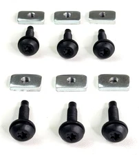 1997-2006 Jeep Wrangler Hard Top Torx Screw & Nut Kit / 6 Torx Screws & 6 Nuts 