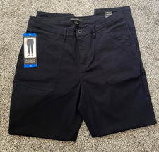 NWT Women's Banana Republic High Rise Black Twill Ankle Pant, Size 10