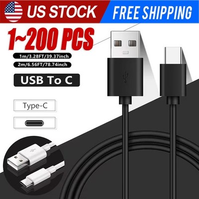 USB Type C Data Cable 5A Fast Charging USB-A to USB-C Charger lot Cord For Phone