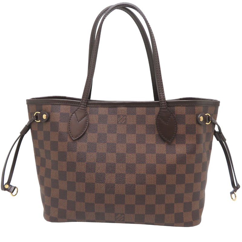 Louis Vuitton Neverfull PM N51109 Damier Ebene Tote Bag 901120