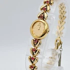 Vintage[N MINT] SEIKO Tisse 1E20-605A Gold Quartz Women’s Watch New Battery  JP