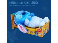 Stitch Peluche Disney Ora di dormire da 31 cm, respira mentre suona una melodia.