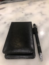 10 Pack Pocket Notepad Holder Set 3 x 5 Inches Leather Notebook with Pen USA New