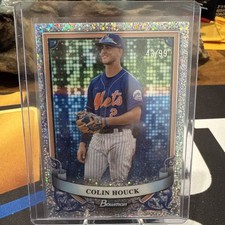 Colin Houck 2024 Bowman Sterling Speckle Refractor # BSP-45 Mets /99