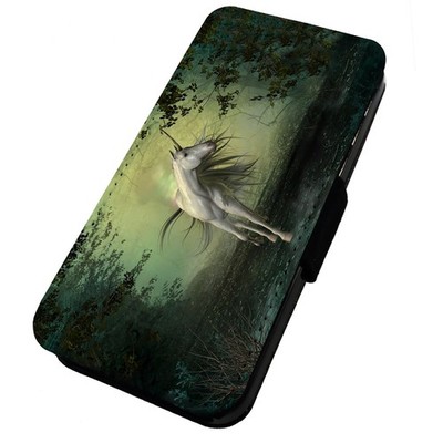 Bedruckte Flip Handyhülle iPhone, Samsung & Huawei Fabelwesen Einhorn
