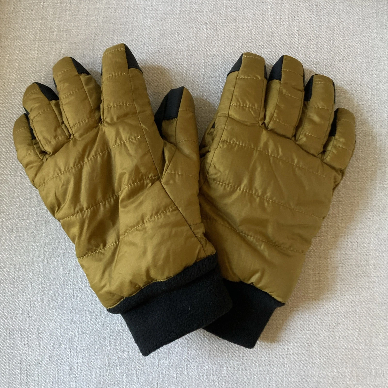 REI Co-op Goretex Men's Medium Black / Gold Gloves Lined