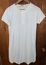 NOS Vintage Jayre Lightweight Embroidered Short Sleeve Nightgown S W/Tags