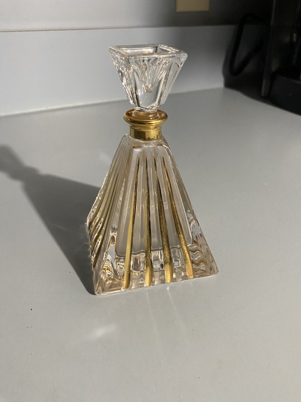 Royal Gallery 24% Crystal Perfume Bottle Italy 1988 Macy's Vintage 