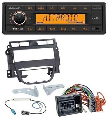 Continental 1DIN DAB MP3 AUX USB Autoradio für Opel Meriva B (ab 2010)