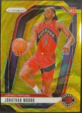 2024-25 Panini Prizm Jonathan Mogbo Gold Wave /10 #260 RC