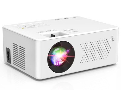 PURSHE Beamer, Mini Beamer 50%-100% Zoom, Zweiwege Bluetooth Full HD 108...