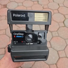 Vintage Polaroid One Step Close Up 600 Instant Film Camera w/ Strap Untested
