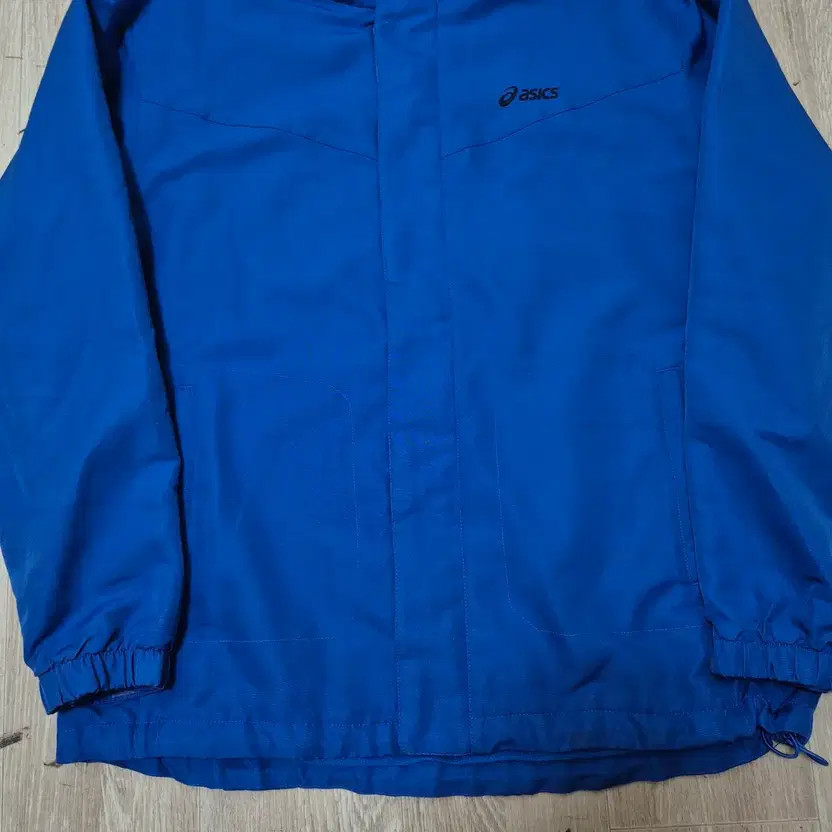 Asics Blue Windbreaker Jacket Size L thumbnail 2