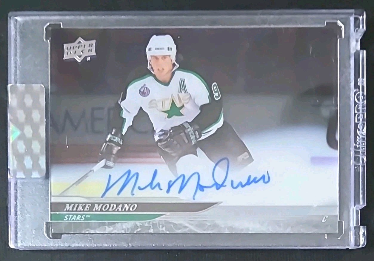 🔥🔥Mike Modano Auto Insert 24-25 Upper Deck Clear Cut Legend CC-MM Dallas Stars