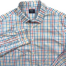 UNTUCKit Button Down Shirt Mens XL Multi Color Moore Plaid Wrinkle Free 41830