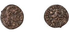 Roman Empire Imitative Maiorina Coin Magnencio After 350 A.D.