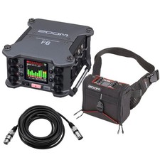 Zoom F6 Multi-Track Field Recorder - Bundle With Protective Case and XLR Cable