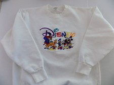 Disney Sweatshirt Large Cotton/Poly Mickey Minnie Donald Pluto Goofy