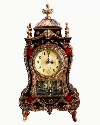 MANTEL CLOCK- Music Chime Mantel Clock   Silent Pendulum with 12 Musical Tones