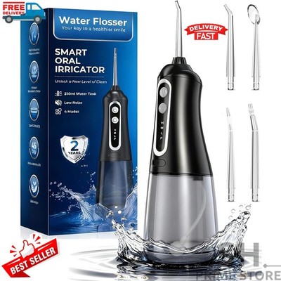Irrigador Bucal Dental Profesional De Agua A Presión, Inalámbrico y Recargable