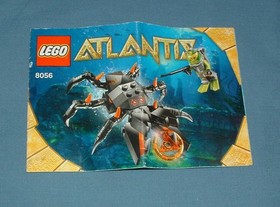 ATLANTIS, MONSTER CRAB CLASH SET 8056 - LEGO - 2010 - USED W/ INSTRUCTIONS