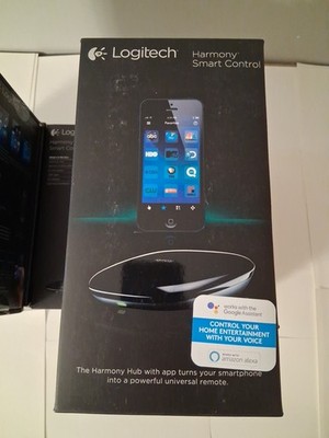Logitech Harmony Smart Control Hub & Remote Alexa, Google Apple,Sealed