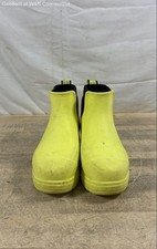UGG Droplet Waterproof Rain Boots Bright Yellow Rubber Chelsea Boots Size 8