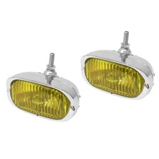 Hella Set Of 2 Fog Lights For Porsche 356a 356b 356c 911 912 H3 Yellow Lens