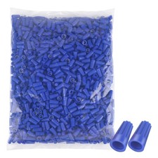 Wire Conectors Nuts,Wire Twist 1000 PCS Blue Electrical Screw Springs Caps Te...