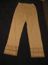 CABERNET Beige Long Leg Pettipants, Lace Hems - Style 5860 - Size S LOTB