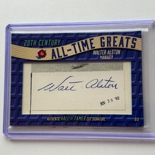 Walter Alston 2024 All-Time Greats Authentic Cut Signature Autograph Auto Card