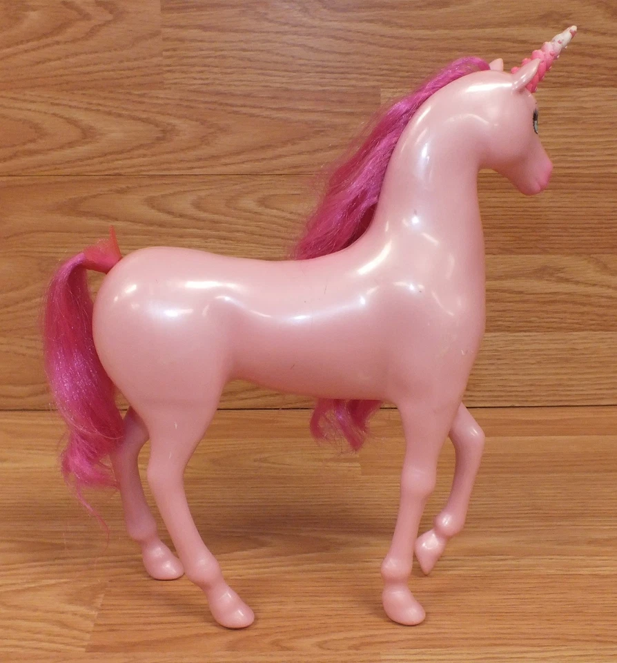 Caballo unicornio real rosa Mattel (X0382) genuino 2011 para muñeca Barbie **LEER**  Foto 3 de 4