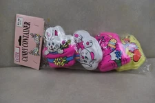 RARE VTG FABRI-CENTERS OF AMERICA EASTER BUNNY/DUCK CANDY CONTAINERS