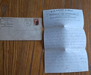 Antique Letter~ 1883