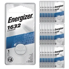 Energizer CR1632 3V Lithium Coin Cell Battery Blister Pack (72 Count)