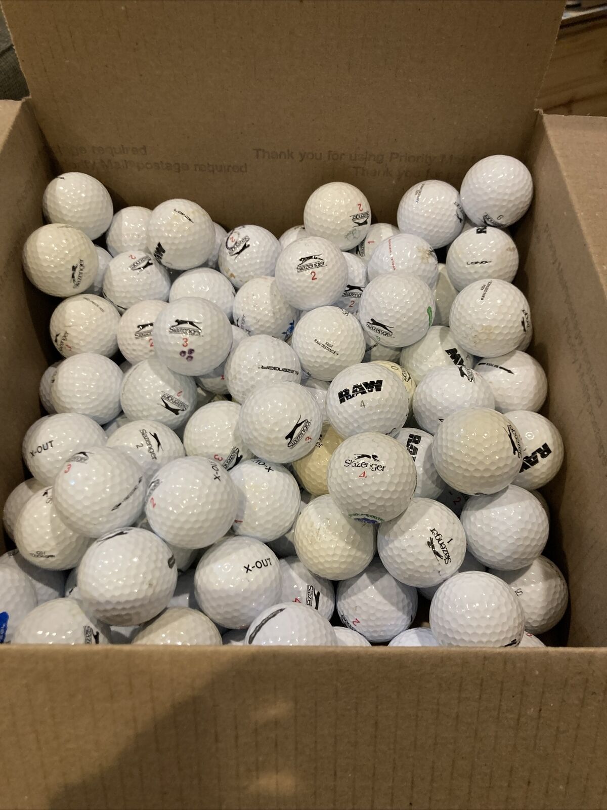 100 Used Slazenger Golf Balls AAAA-AAA