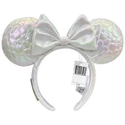 DisneyParks Loungefly Minnie Ears Mickey Mouse Icon Quilted Iridescent Headband-