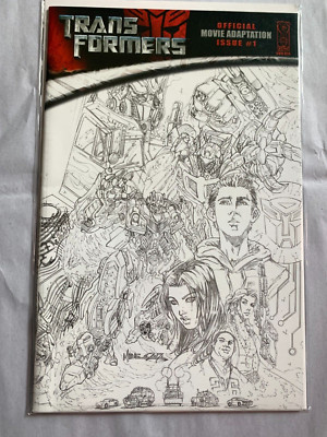 TRANSFORMERS - MOVIE ADAPTATION #1 NM SKETCH RETAILER INCENTIVE VARIANT