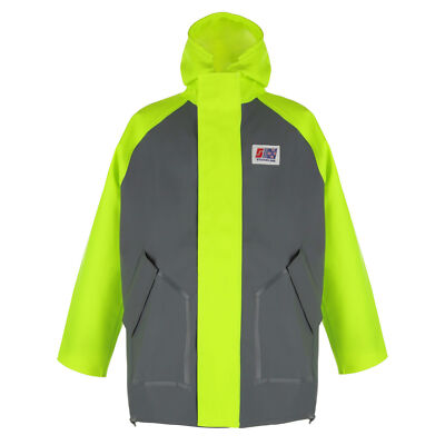 Stormline Milford 249 Foul Weather PVC Fishing Jacket, Medium (M) Neon/Gray